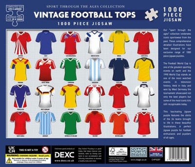 Vintage Football Tops 1000-Piece Jigsaw