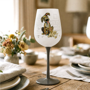 Murphy Mutt Wine Glass