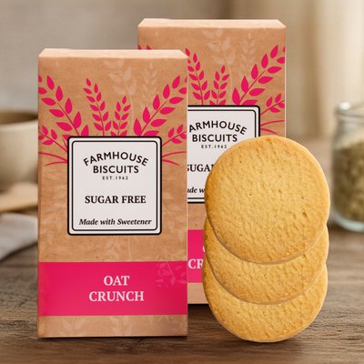 Sugar Free Oat Crunch Biscuits