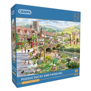 Puddle Ducks and Paddling 500-Piece Jigsaw