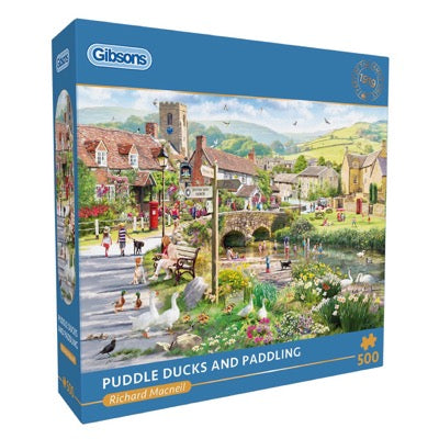 Puddle Ducks and Paddling 500-Piece Jigsaw