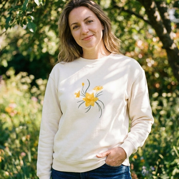 Soft Cream Daffodil Jersey Top