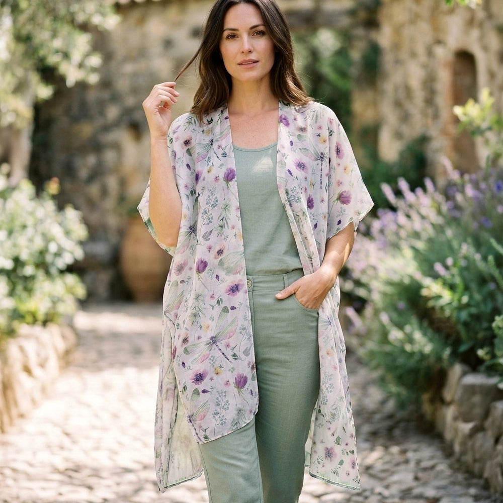 Pastel Dragonfly Kaftan
