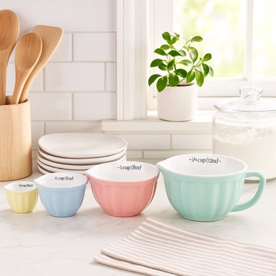 Retro Pastel Measuring Cups