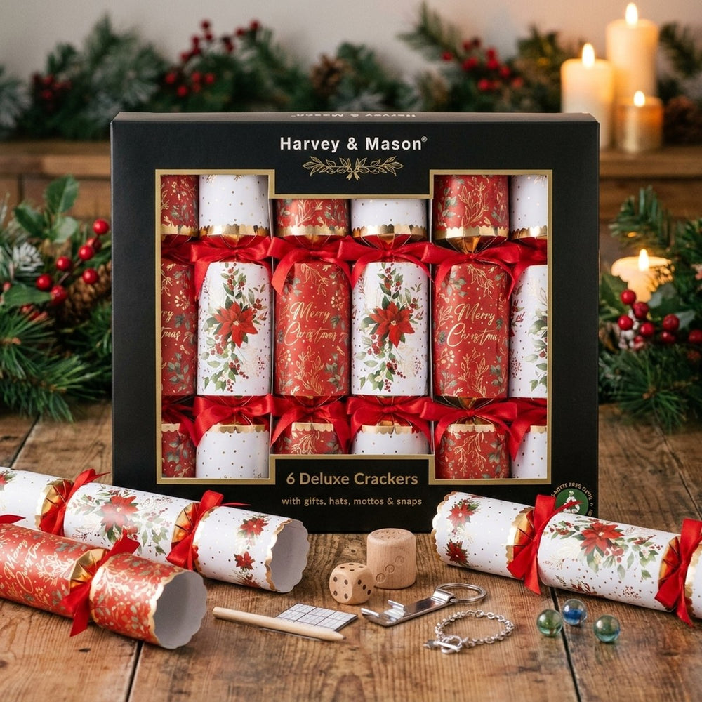 Deluxe Poinsettia Crackers