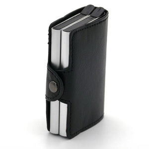 Men Pop Up Credit Card Holder Black