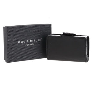 Men Pop Up Credit Card Holder Black