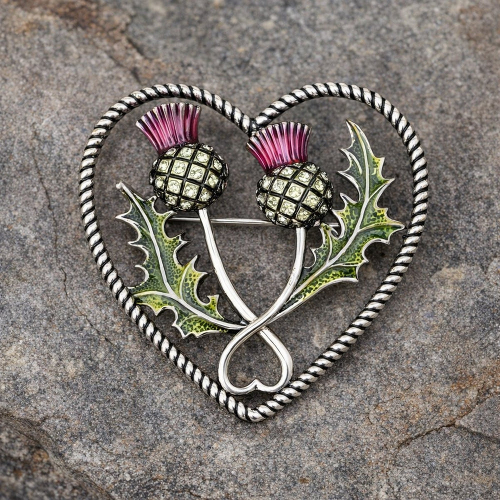 Vibrant Thistle Brooch