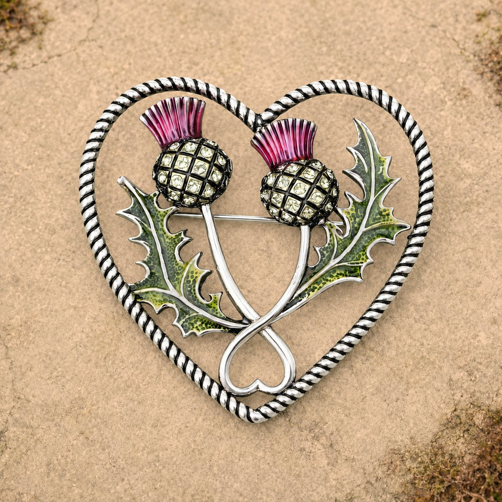Vibrant Thistle Brooch