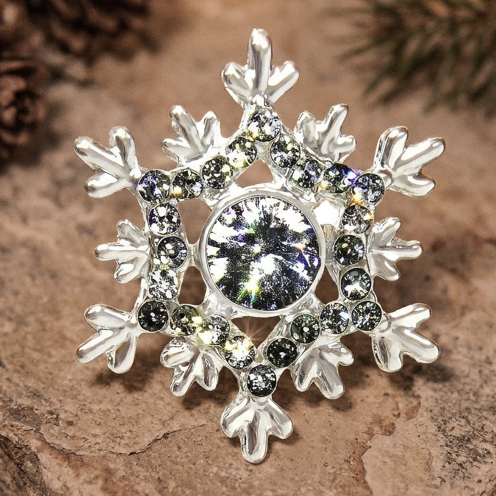 Christmas Snowflake Brooch