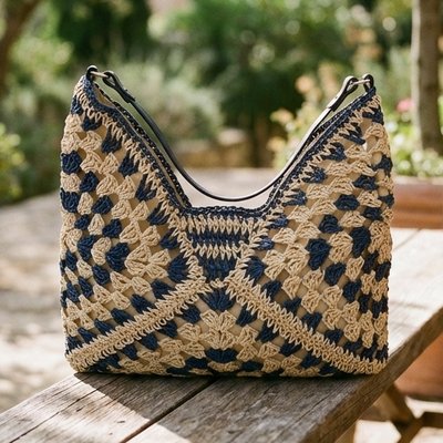 Crochet Style Shoulder Bag
