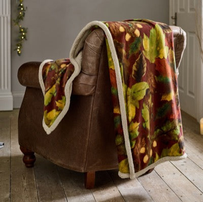Winter Leaves Throw