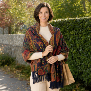 Burnt Orange Persian Style Pashmina