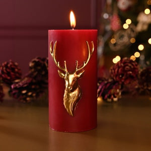 Stag Pillar Candle