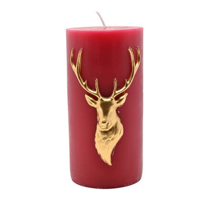 Stag Pillar Candle