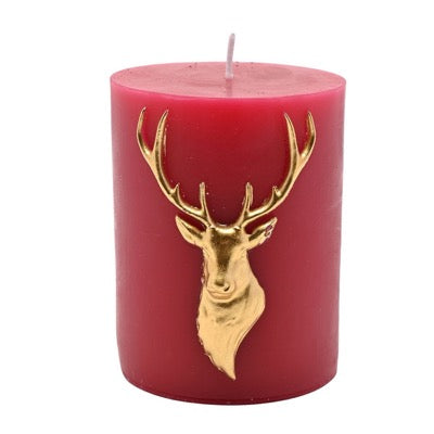 Stag Pillar Candle