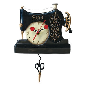 Vintage Sewing Machine Clock