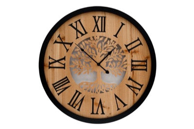 Tree of  Life Wooden Clock
