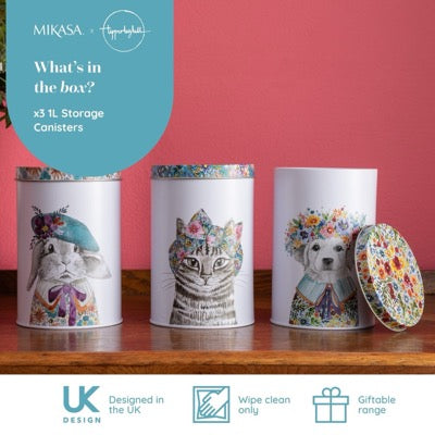 Tipperley Set of 3 Canisters