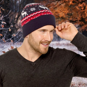 Knitted Christmas Beanie Hat