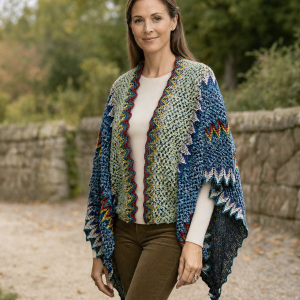 Lola Blue Shawl