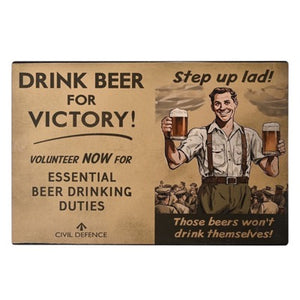 Drink Beer Wall Plaque