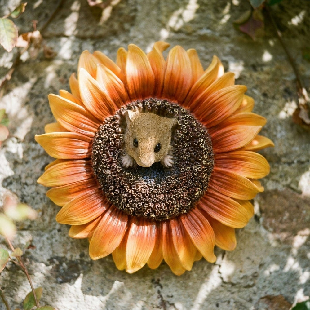 Harvest Mouse Orange Flower