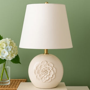 Ceramic Floral Lamp