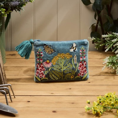 Wildflower Butterfly and Bee Purse