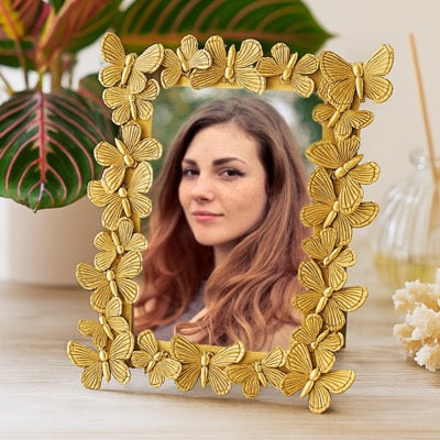 Butterfly Design Resin Photo Frame