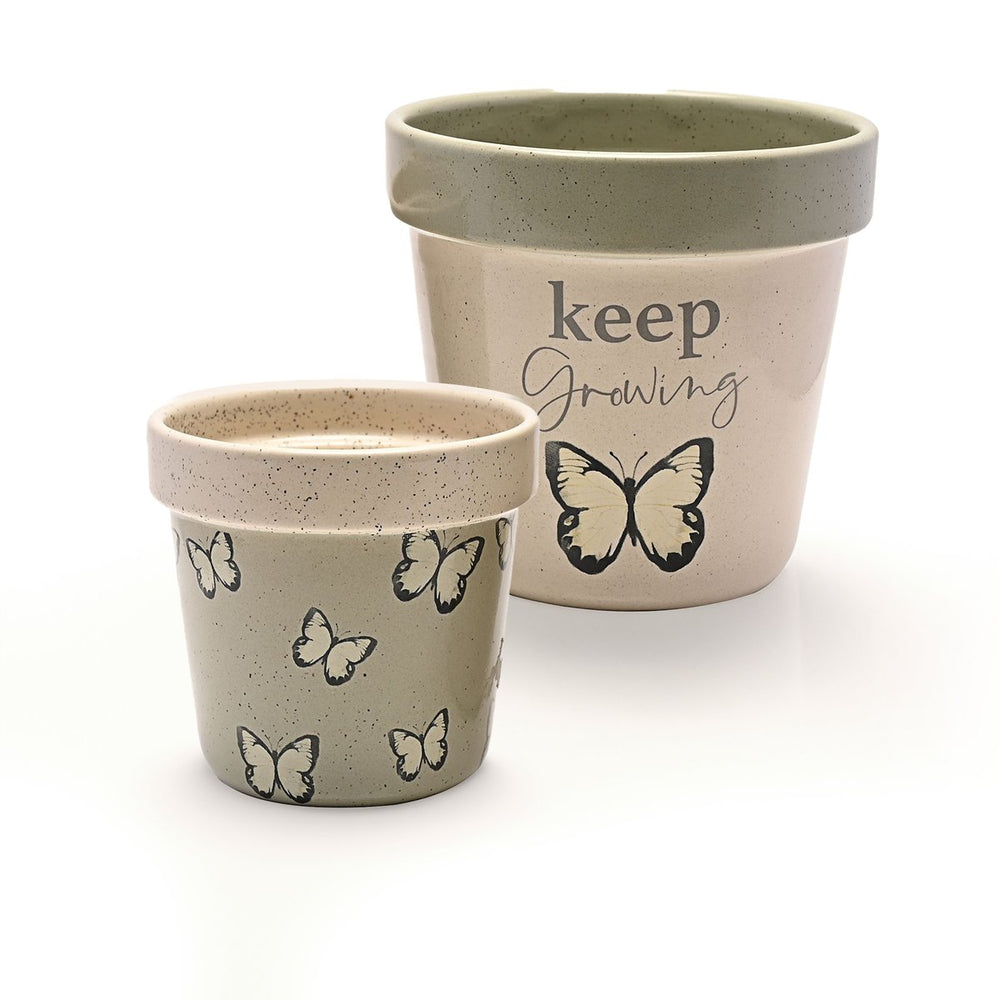 Country Living Set of 2 Planters