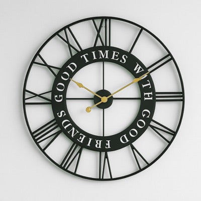 "Good Times with Good Friends" Wall Clock