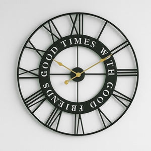 "Good Times with Good Friends" Wall Clock