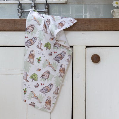 Owls Tea Towel