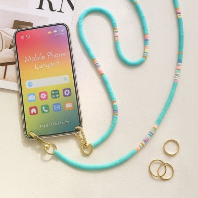 Aqua Mobile Phone Lanyard