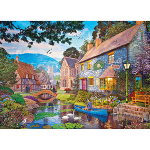 Tea on the River 1000-Piece Jigsaw
