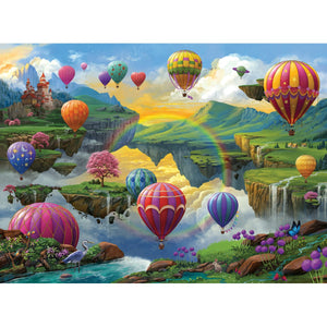 Air Balloon Valley 500-Piece Jigsaw