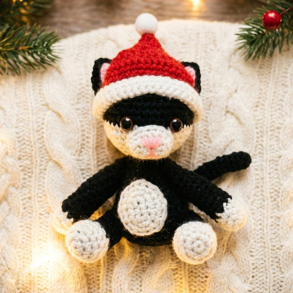 Christmas Crochet Cat