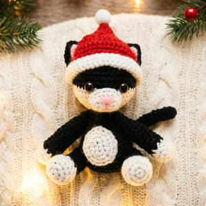 Christmas Crochet Cat