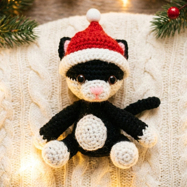 Christmas Crochet Cat