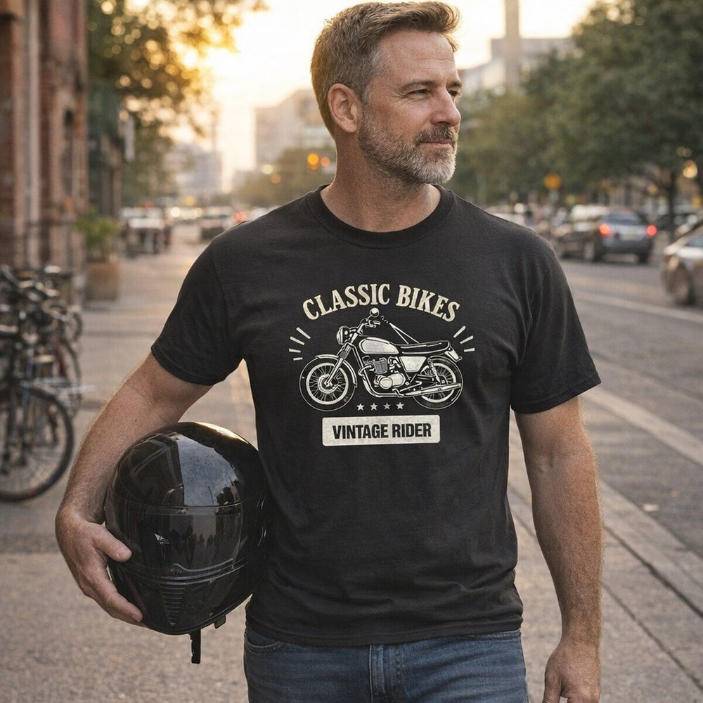 Classic Bikes Vintage Rider T-Shirt