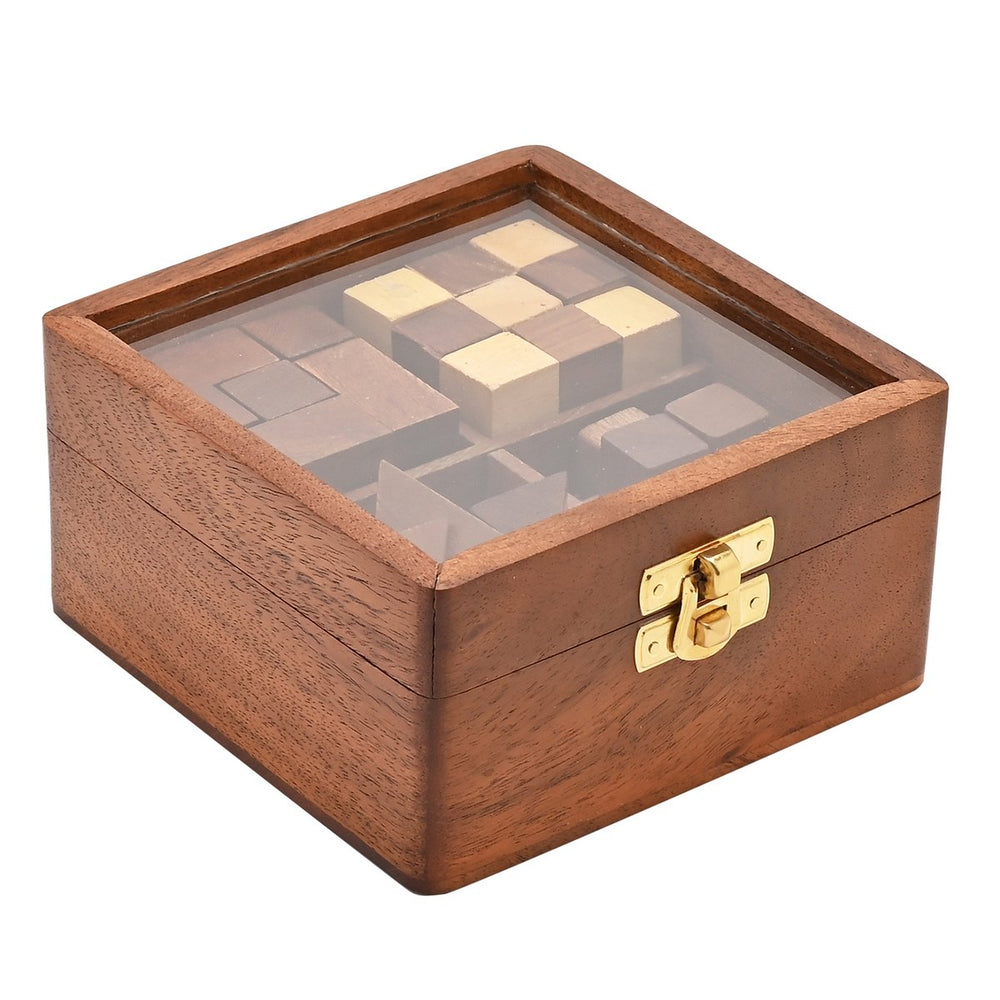 Wooden Four Piece Puzzle Set