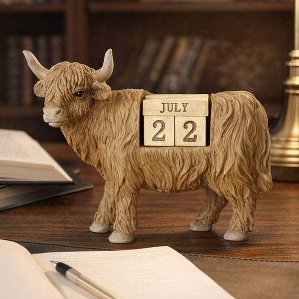 Highland Cow Perpetual Calendar