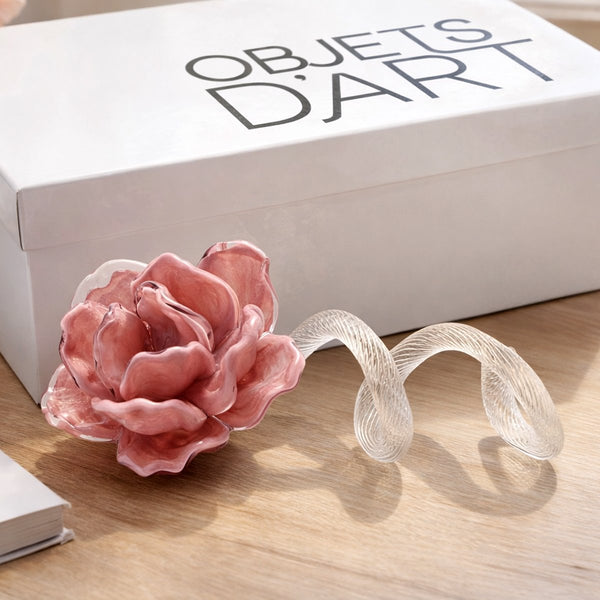 Objet D'art Glass Flower