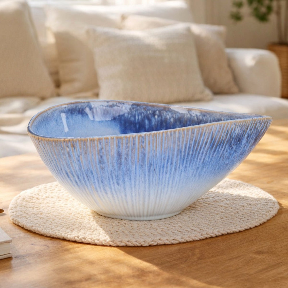 Blue Ombre Shell Bowl