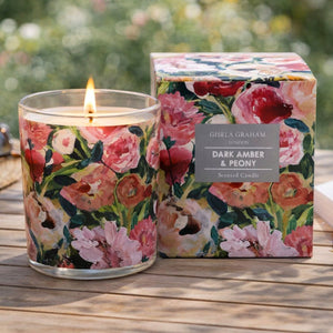 Painted Peonies Scented Candle