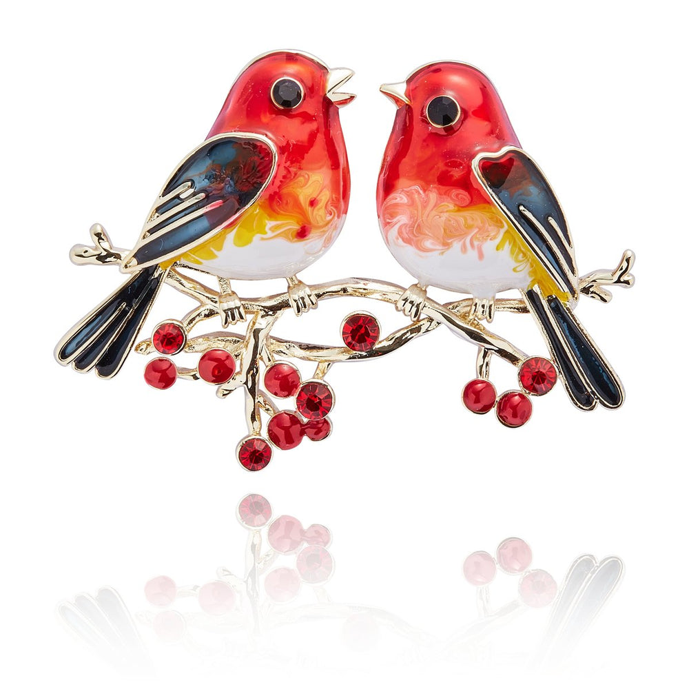 Vintage Robins Appear Brooch