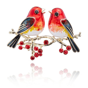 Vintage Robins Appear Brooch