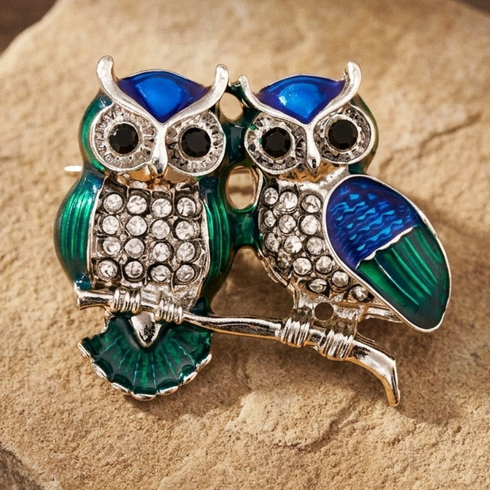 Togetherness Owl Brooch