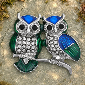 Togetherness Owl Brooch